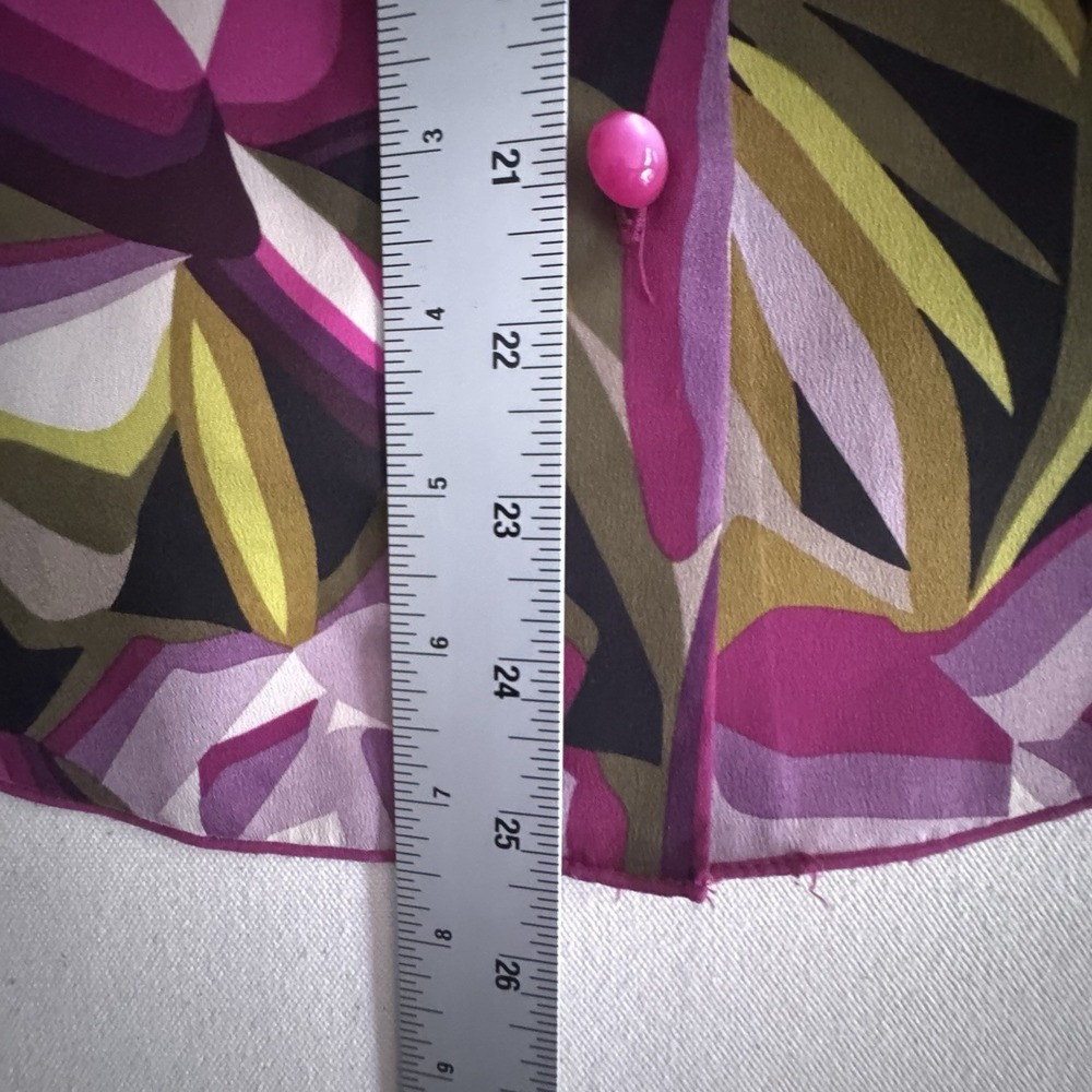 Missoni for Target Blouse Size XS Tropical Floral Button Down Mod Botanical - Picture 13 of 14